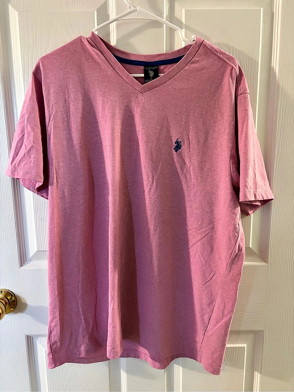 U.S. Polo Assn. Men's Pink Short Sleeve Tee Size Large